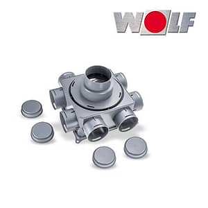 Wolf CWL Luftverteiler Mini, 8-75-Anschluss ISO Rohr DN125