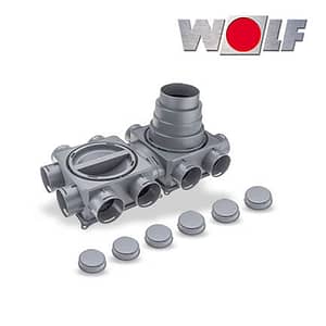 Wolf CWL Luftverteiler Mini, 12-75-Anschluss ISO Rohr DN125-180
