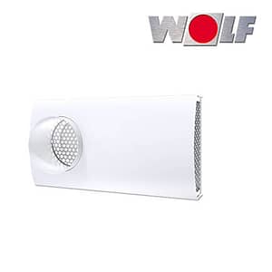 Wolf UniAir Design-Doppelgitter DN125, Weiß RAL 9010 für Außen- und Fortluft