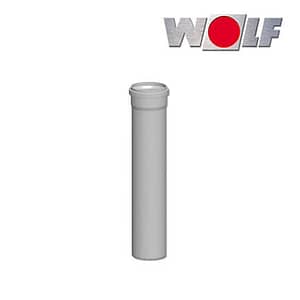 Wolf Abgasrohr DN80, Länge 2000mm, aus Polypropylen bis 120°C
