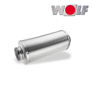 Wolf CWL Schalldämpfer, für Zu- oder Abluft, DN125, 500mm, 50mm Dämmung 